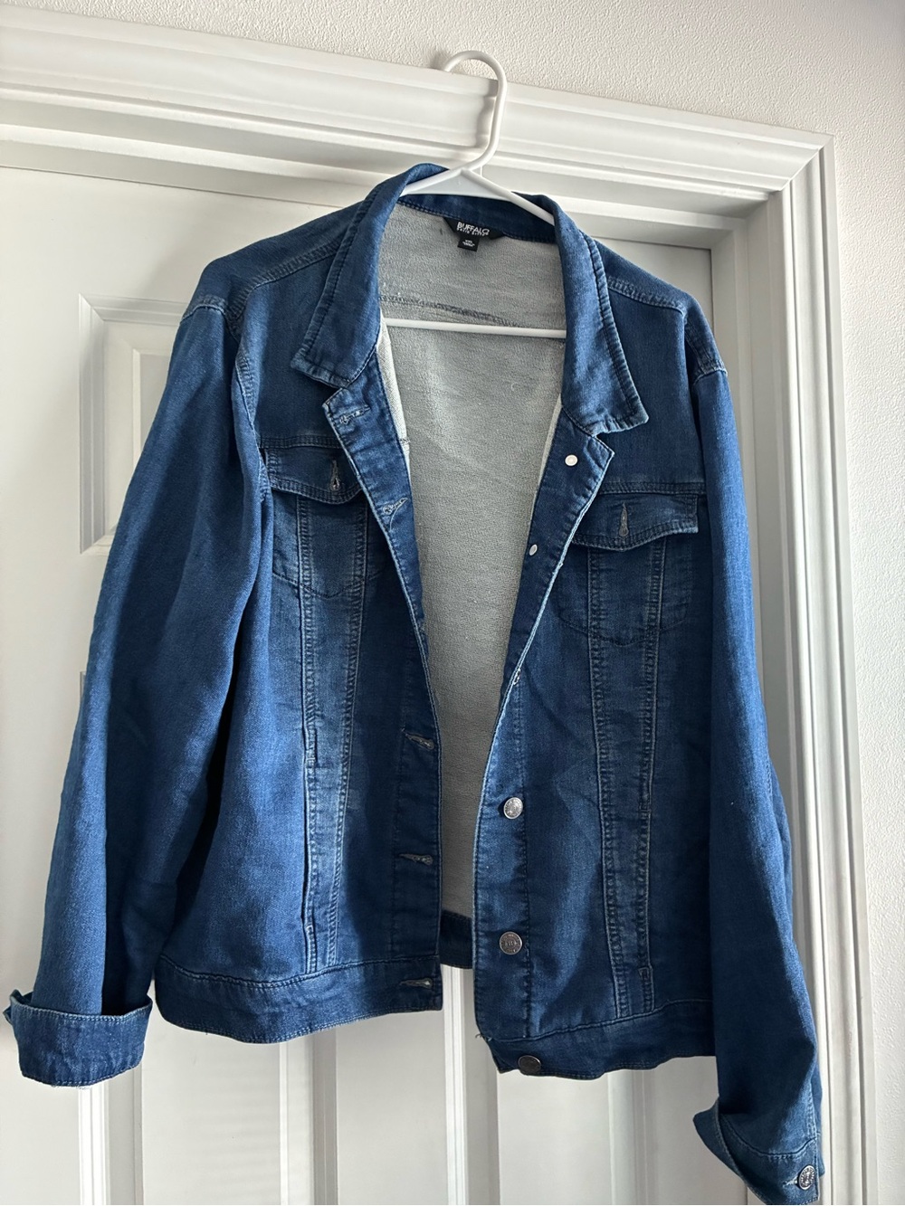 Buffalo David Bitton XXL Denim Jean Jacket Dark Wash Stretch Truc